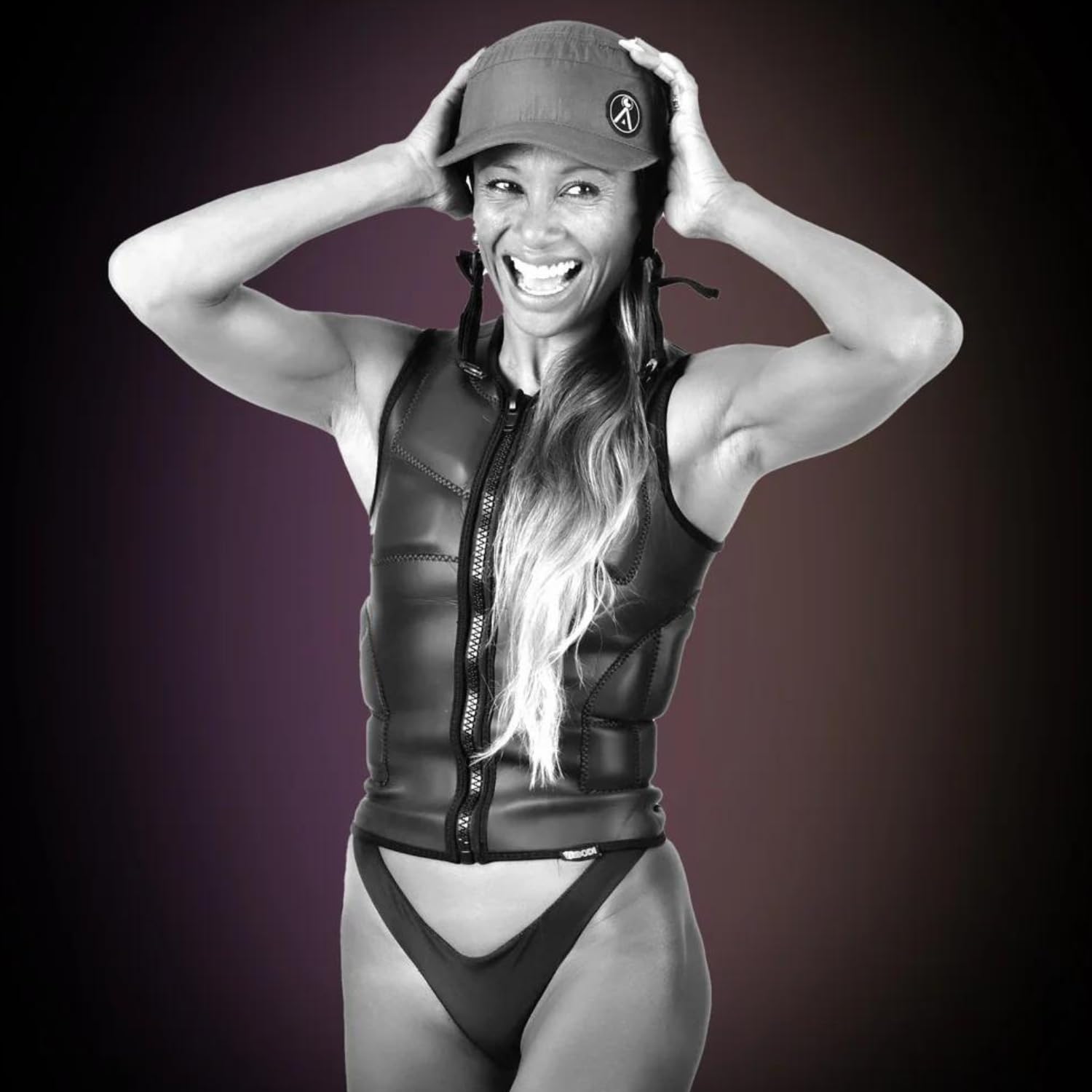 A Vebodi Surf Impact Protection Vest | Pop-Up Water Safety Gear | PFD for Surfing and Water Sports (Small)