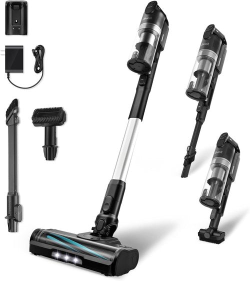 LEVOIT Cordless Vacuum Cleaner - Powerful Suction with HEPA Filter & Anti-Tangle Brush | 70 Min Runtime, Lightweight for Carpet & Hard Floors