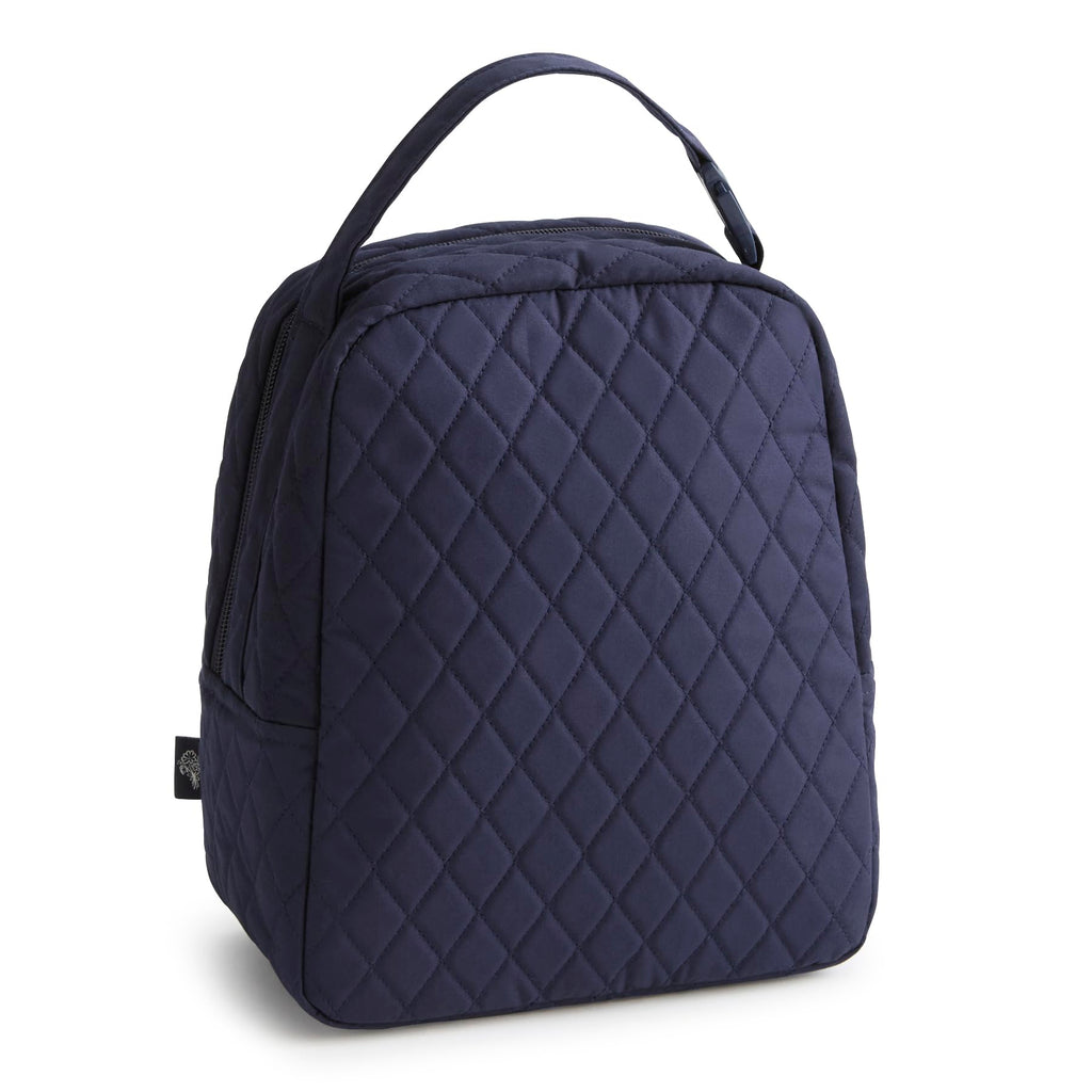 Premium Cotton Large Lunch Bag, Peacoat, One Size