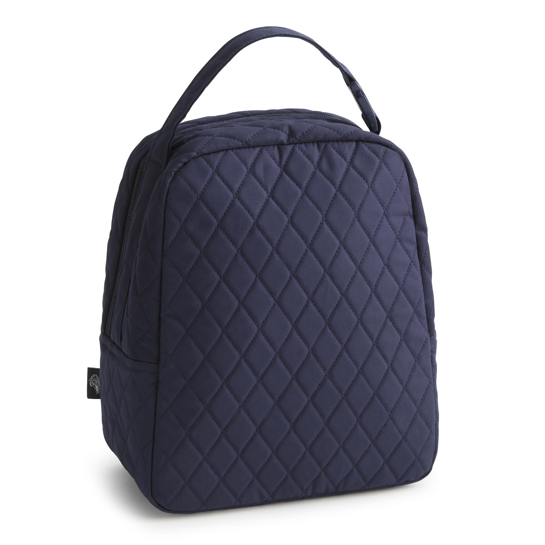 Premium Cotton Large Lunch Bag, Peacoat, One Size