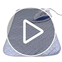 Sanseenia Magnetic Ironing Mat - 33" x 19" Portable Heat Resistant Pad (Gray)