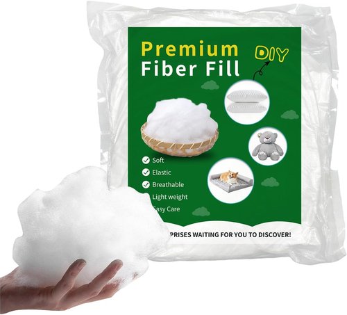 Daylendar Premium Fiberfill Stuffing - High-Resilience 100g | Recyclable Craft & Home Decor Fill