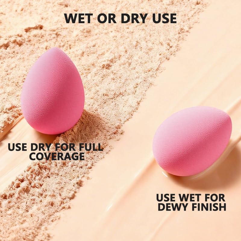Polar Rabbit 6-Piece Latex-Free Makeup Sponge Set Soft Beauty Blenders