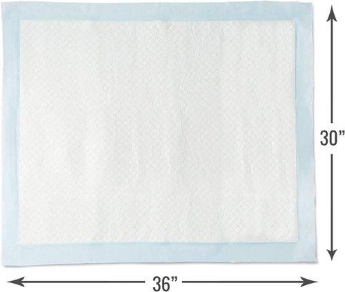 DMI Absorbent Disposable Incontinence Underpads - 30” x 36” Bed & Puppy Pads | 100 Count for FSA & HSA