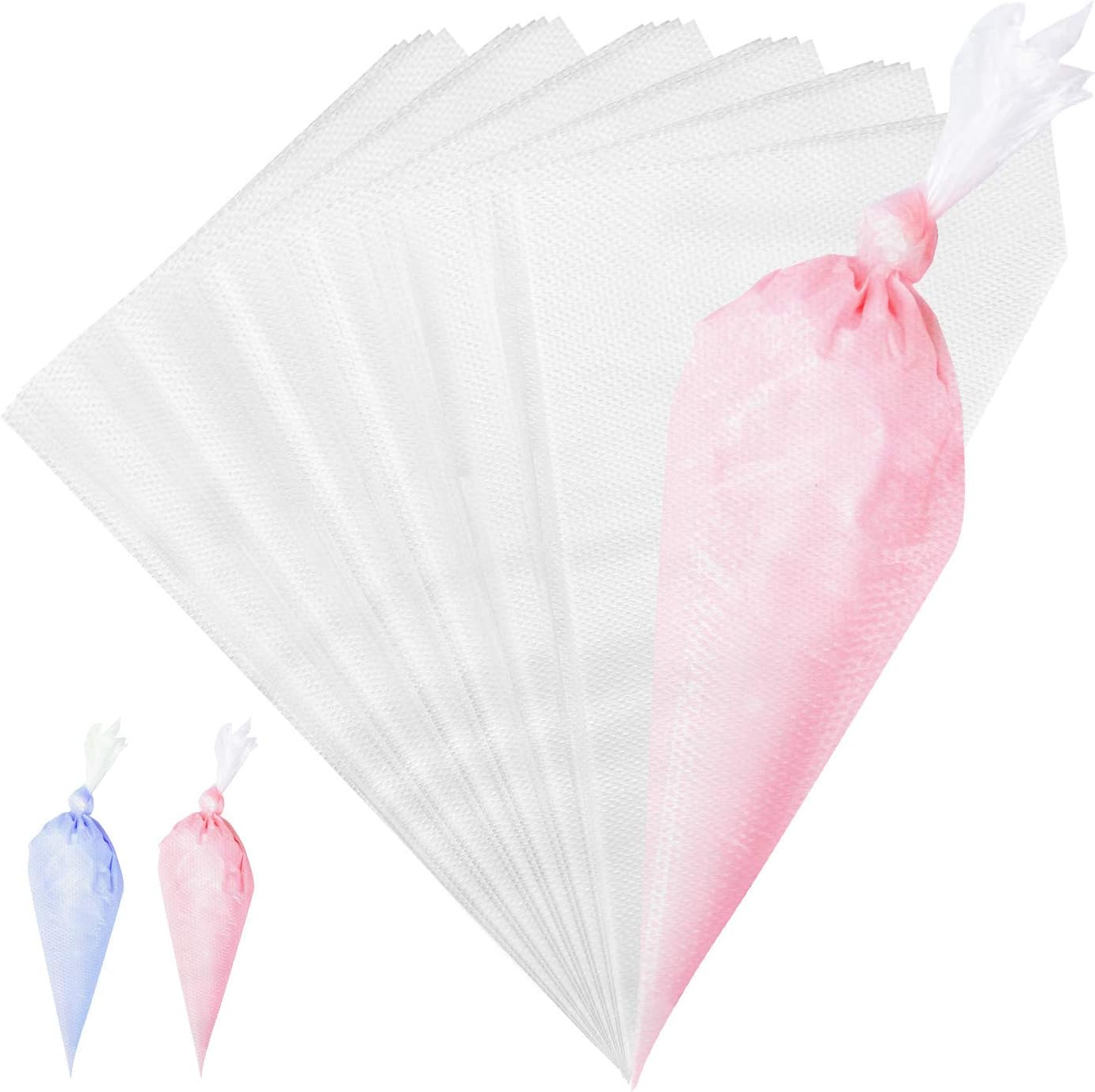 VolksRose 18-Inch Disposable Piping Bags - 100 Pcs Anti-Burst, Non-Slip Design for Cake Decorating & Icing