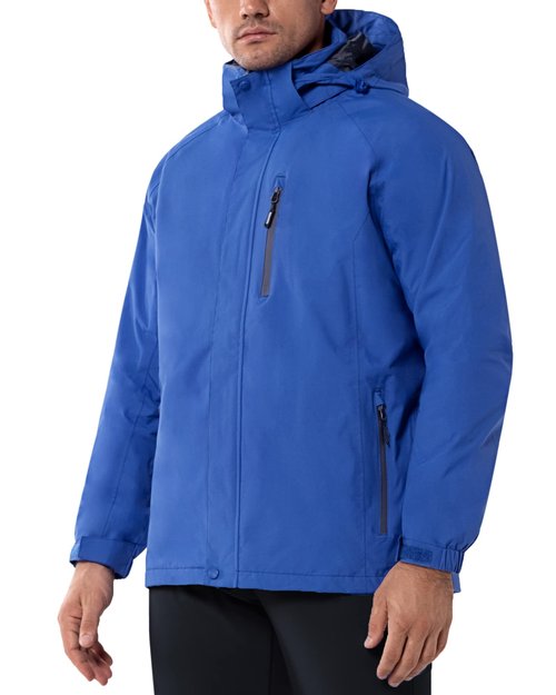 33,000ft Men's 3 in 1 Ski Jakcets with Fleece Jackets Winter Windbreaker Snow Coat Parka for Hiking Sonwboard