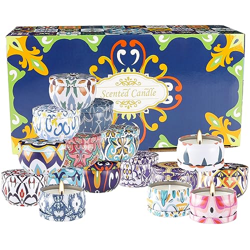 16 Pack Scented Soy Candles Set - Aromatherapy Travel Tin Candles for Home & Relaxation