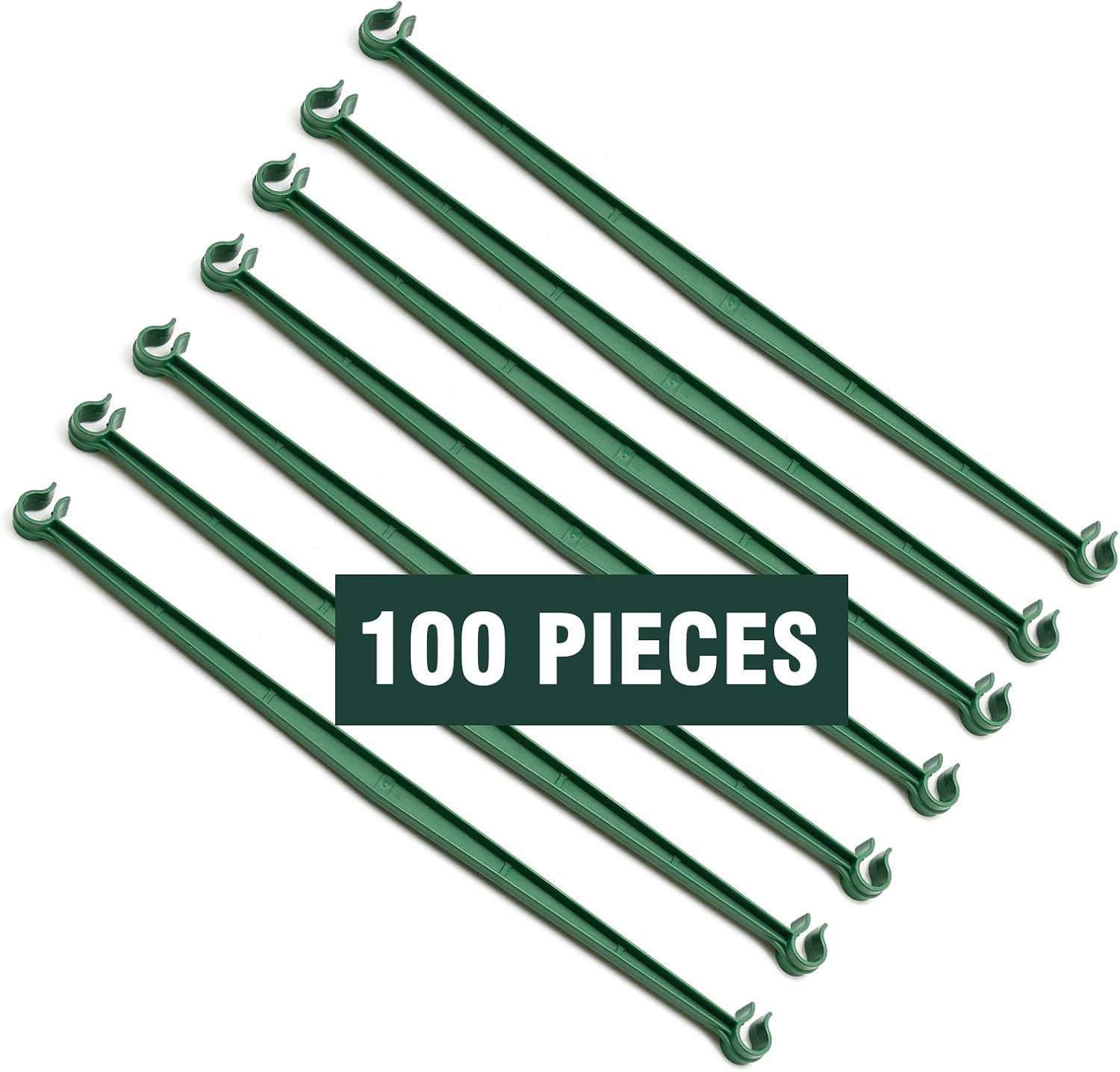 Skiennix 100PCS Tomato Cage Stake Arms - 11.8 Inches Expandable Trellis Connectors for Climbing Plants