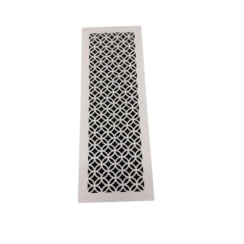 Vent Cover for walls and ceiling 1/4" Thick Primed white Custom Size Fan cover Wall Register Ceiling Register Air Return ventilation cover Style # 2 (30" x 6" Duct (32" x 8" Register))