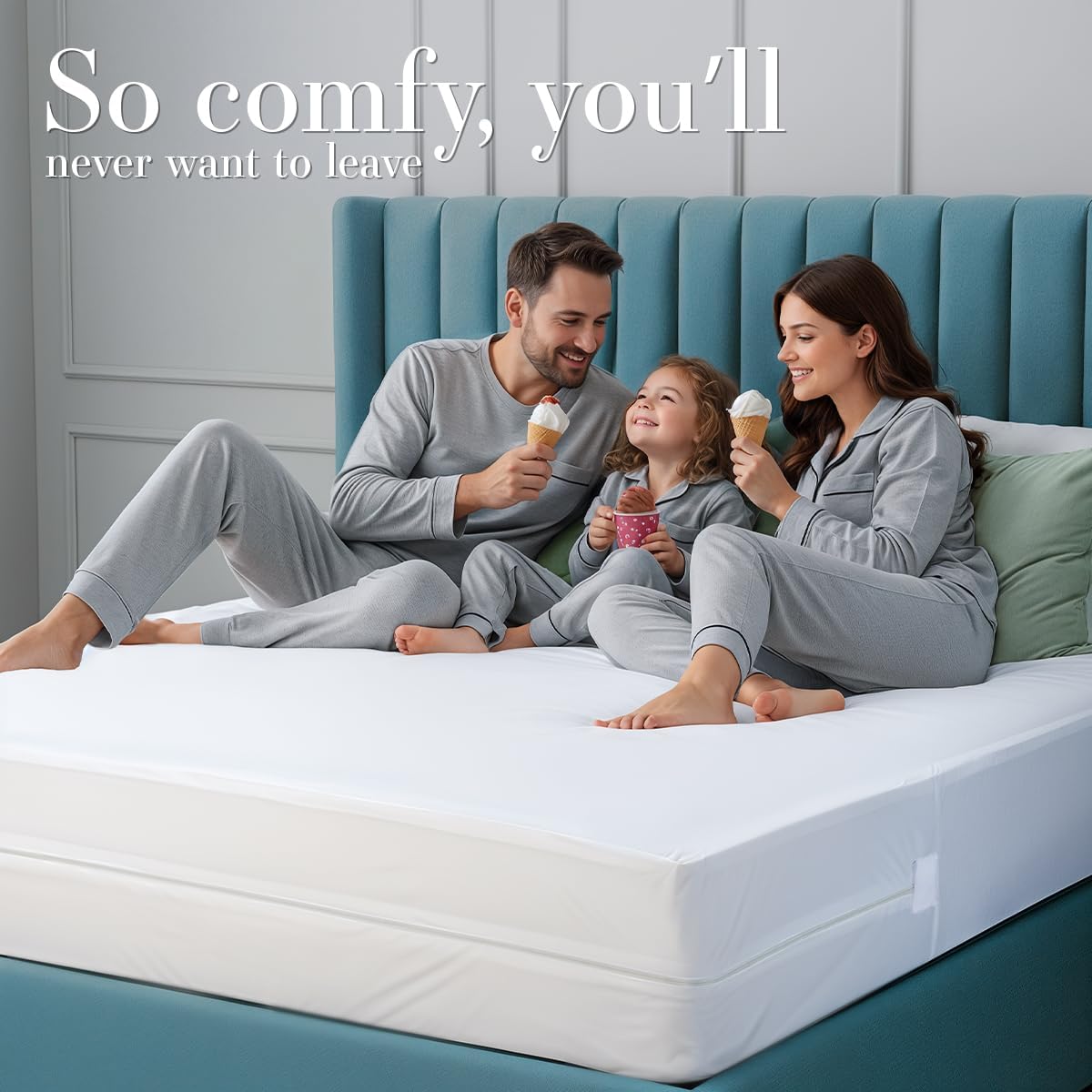 Utopia Bedding Mattress Protector - 100% Waterproof Queen Size Encasement | Bed Bug & Dust Mite Proof