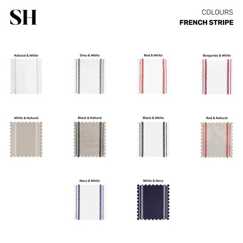 Solino Home Linen Table Runner 144 Inches Long - 100% Pure Linen White and Natural French Stripe Table Runner 14 x 144 Inch for Dining, Spring, Easter