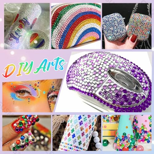 28000 Pcs Bedazzling Kit Dark Purple Flatback Resin Rhinestones