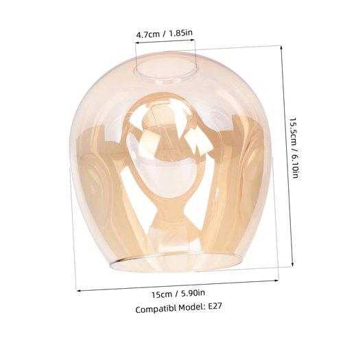 Glass Lampshade Dustproof Light Cover for Home Decor Simple Replacement for Table Floor and Wall Lamps Versatile and Stylish Accessory