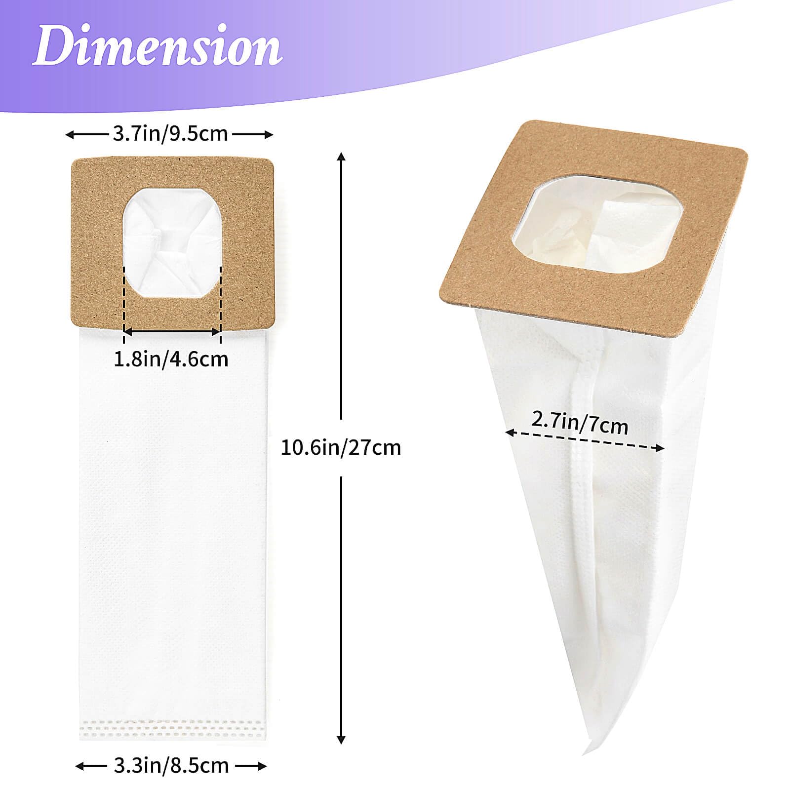 Gudotra 10 Packs Type I HEPA Vacuum Bags Replacement for Hoover Platinum Type I Canisters Vacuum Cleaning Replace Part AH10005 UH30010COM