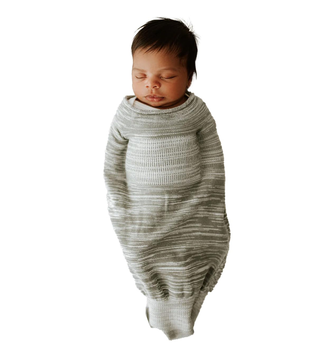 Swaddelini Swaddle Sleep Sack, Easy-to-Use Baby Sleep Sack, Helps Babies Sleep Longer, 0-3 Months, 6-12 Pounds, Grey