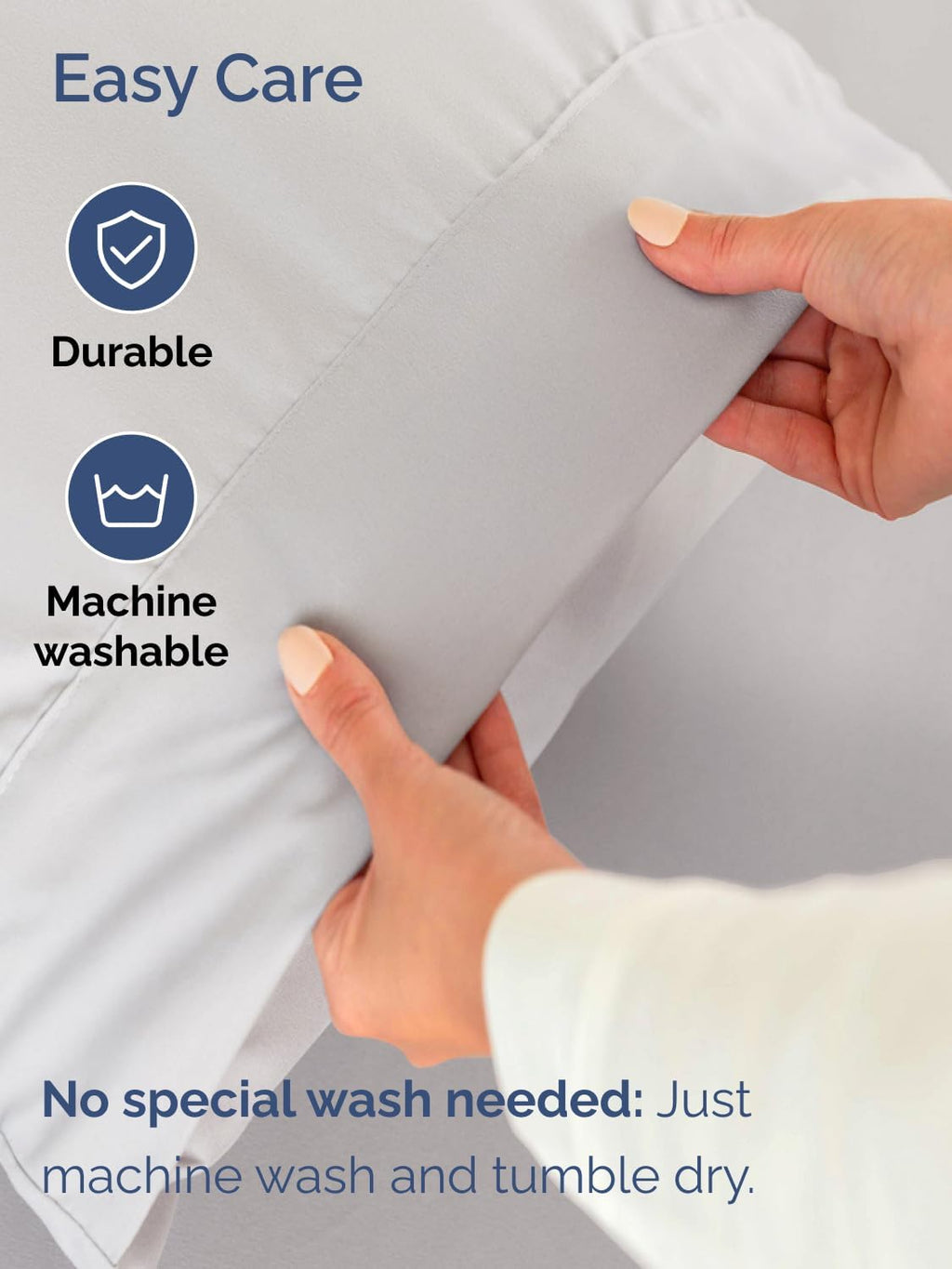Skiennix Extra Deep Queen Sheet Set - 6 Piece Breathable Cooling Bedding - Soft Wrinkle-Free French Grey