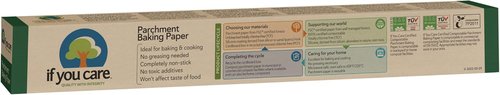 If You Care Unbleached Parchment Baking Paper Roll - 70 Sq Ft | Chlorine Free & Greaseproof | Pack of 2