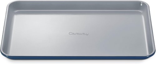Caraway Non-Stick Ceramic Baking Sheet - Non-Toxic & PTFE Free - Ideal for Baking & Roasting - Medium (15" x 10") - Navy