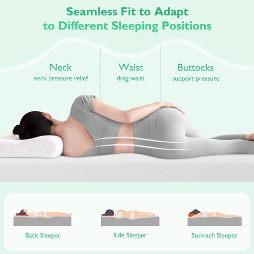 FDW 6-Inch Twin XL Gel Memory Foam Mattress - Medium Firm | CertiPUR-US Certified | Pressure Relief & Cooling Cover