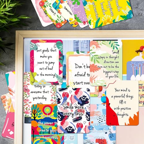 50 Pcs Inspirational Motivational Cards with Blank Back for Notes