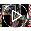 4th of July Door Cover Banner - Patriotic Memorial Day Decoration 71x35"