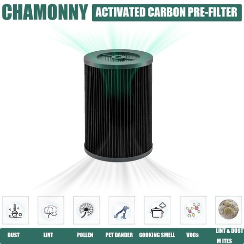 CHAMONNY Air Pro PECO-HEPA Filter Replacement, Compatible with Mole-kule Air Pro Air Purifier, 1 Pack