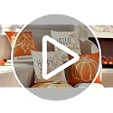 Hongsome Burnt Orange Throw Pillow Covers Set of 4 - 18x18 inch Autumn Decor