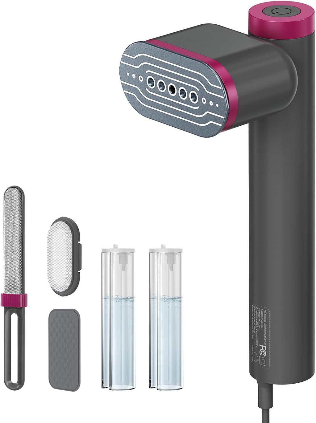 Skiennix Travel Clothes Steamer - Powerful 1200W Handheld Design with 15s Fast Heat-Up & 10-Min Continuous Steam | Mini Portable Iron with 5-in-1 Wrinkle Remover Kit