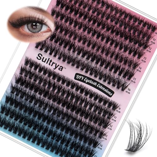 Sultrya 50D+60D Fluffy DIY Eyelash Extensions Cluster Lashes 280pcs