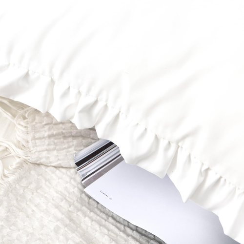SnugLoom White Pillow Shams Standard Size Set of 2 (20 x 26), Ruffle Pillow Case Covers-100% Brushed Microfiber Super Cozy and Soft, Wrinkle-Free, Fade-Resistant Stain-Resistant Envelope Closure