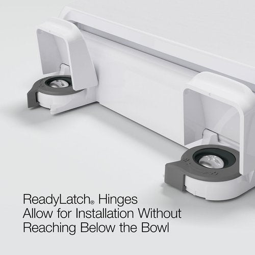 KOHLER K-27331-0 Glissade ReadyLatch Quiet Close Elongated Toilet Seat, White, Grip-Tight Hardware, Quiet Close Lid Prevents Slamming