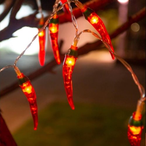Dreamworth Red Chili String Lights,10ft 20 LED Chili String Lights Battery Operated Fairy Lights for Wedding, Chinese New Year,Spring Festival,Party Decoration,Christmas