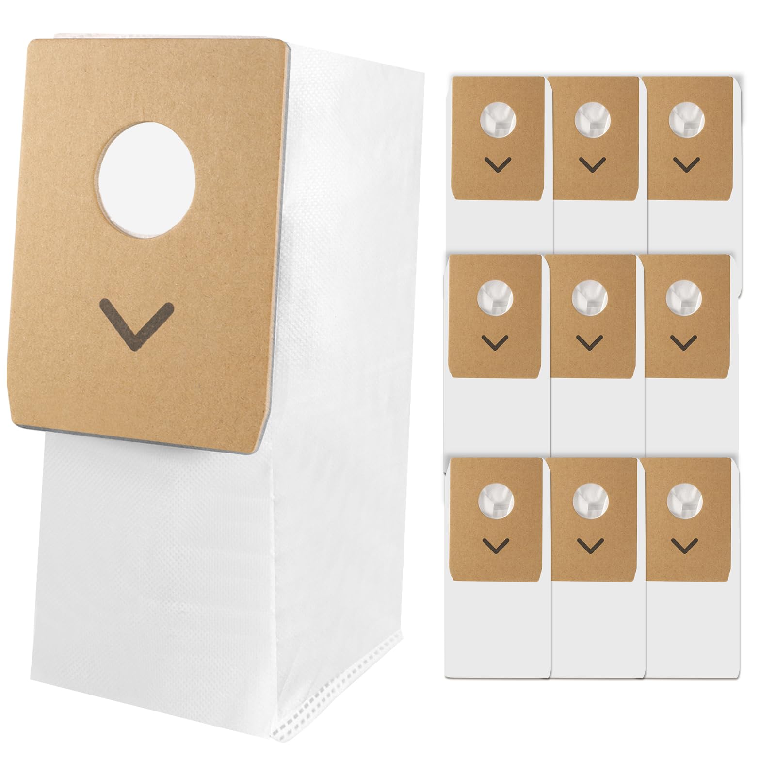 10 Pack Replacement NEC490BL Vacuum Bags,Compatible With Eureka Stylus Elite NEC490BL NEC490SE NEC410BK Cordless Stick Vacuum Cleaner