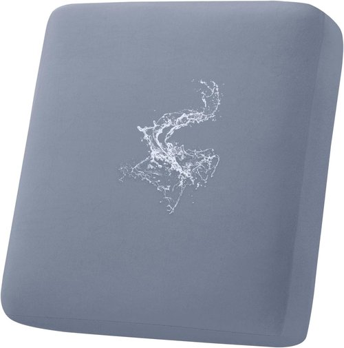 Hyha Waterproof Couch Cushion Covers - Stretch Sofa Slipcover for Dogs | Washable, Non-Slip, Grey (Small)