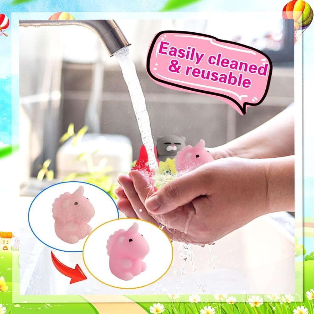 Skiennix Kawaii Squishies | 80Pcs Bulk Fidget Sensory Toys for Kids 4-8 | Perfect Birthday & Easter Gifts