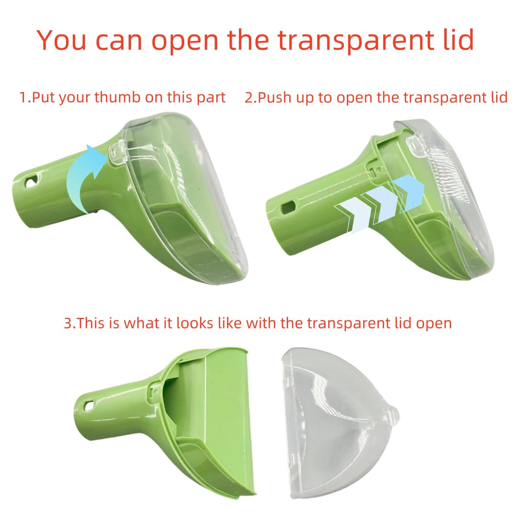 Upgraded 5.3in 1400B Little Green Machine Multi-Purpose Tools Brush detachable Replacement Parts Compatible with bissell 4075 3194 3353 2458 3588F 1425 Tough Stain Brush Tool Attachments (Green 1+1)