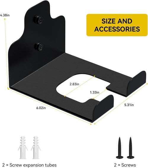 JNIHEEP Garage Organizer - Wall-Mounted Trimmer Rack for Garden Tools | Holds Weed Whackers & Hedge Trimmers