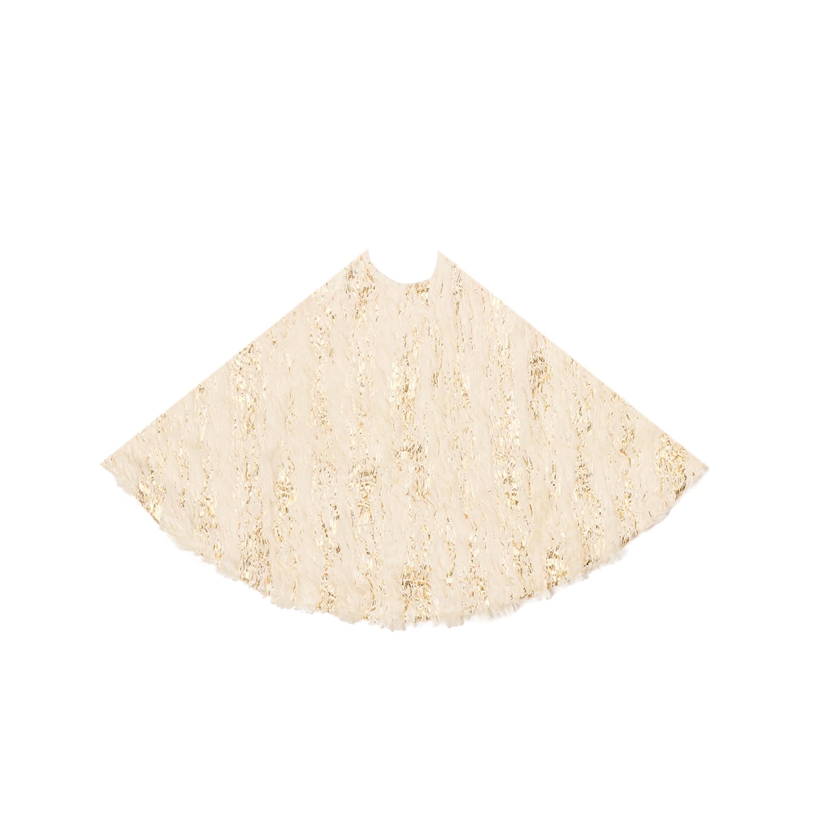 S-DEAL Golden Christmas Tree Skirt, 24 Inches Faux Fur Plush Small Tree Skirt for Holiday Home Decor Xmas