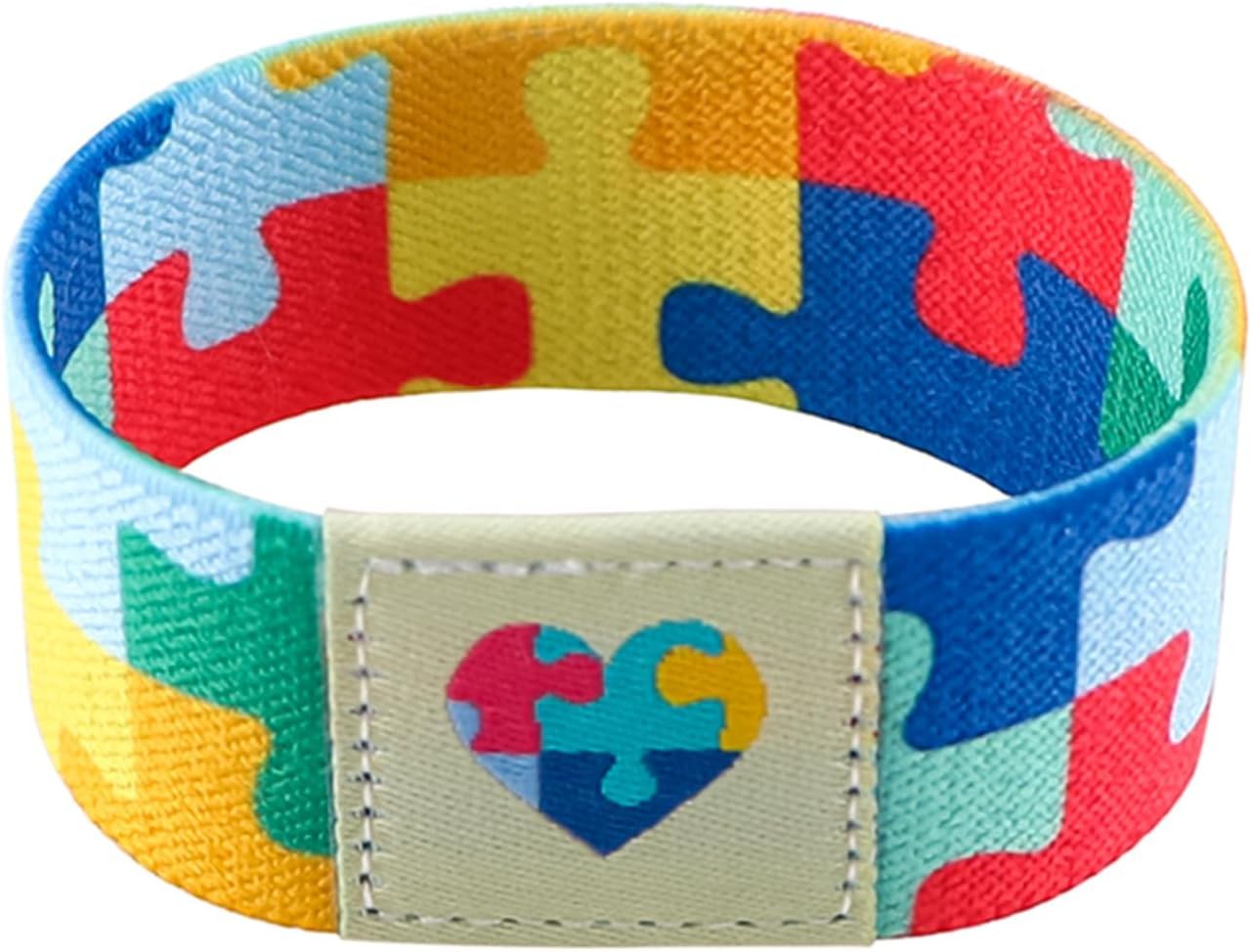 Nanafast Autism Awareness Bracelet - Colorful Elastic Wristband for Men and Women