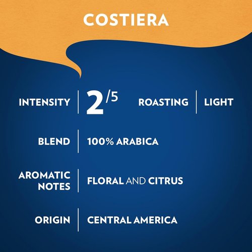 Lavazza Costiera Gran Aroma Ground Coffee - Light Roast, Smooth 100% Arabica, 12oz Bag