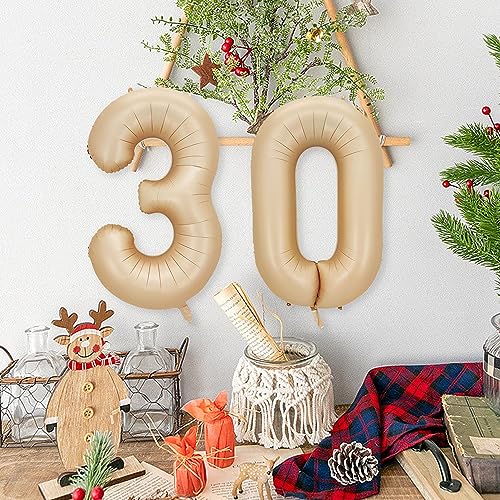 40 Inch Caramel Number 100 Foil Balloons for Celebrations