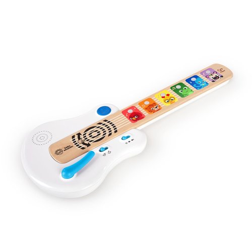 Baby Einstein Strum Along Songs Wooden Toy Guitar - Montessori Musical Learning Toy with Lights, 12mo+