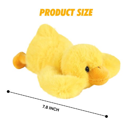 PEACH CAT Duck Plush Cute Duck Stuffed Animals Small Plushies Toy Pillow Gifts for Kids Yellow