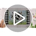 Spring Summer Farm Animals Welcome Front Door Mat - Cow Hen Welcome Mat