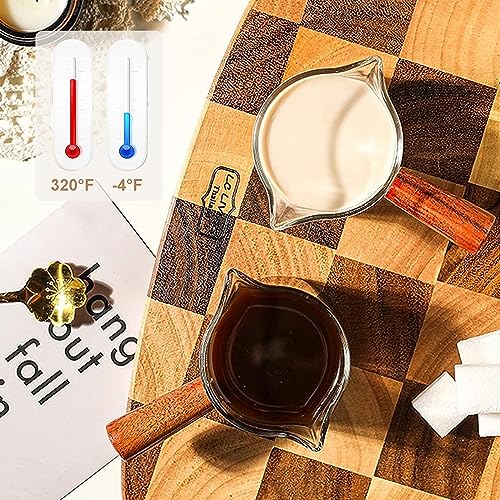 Borosilicate Espresso Measuring Cups with Handle - 2.5oz