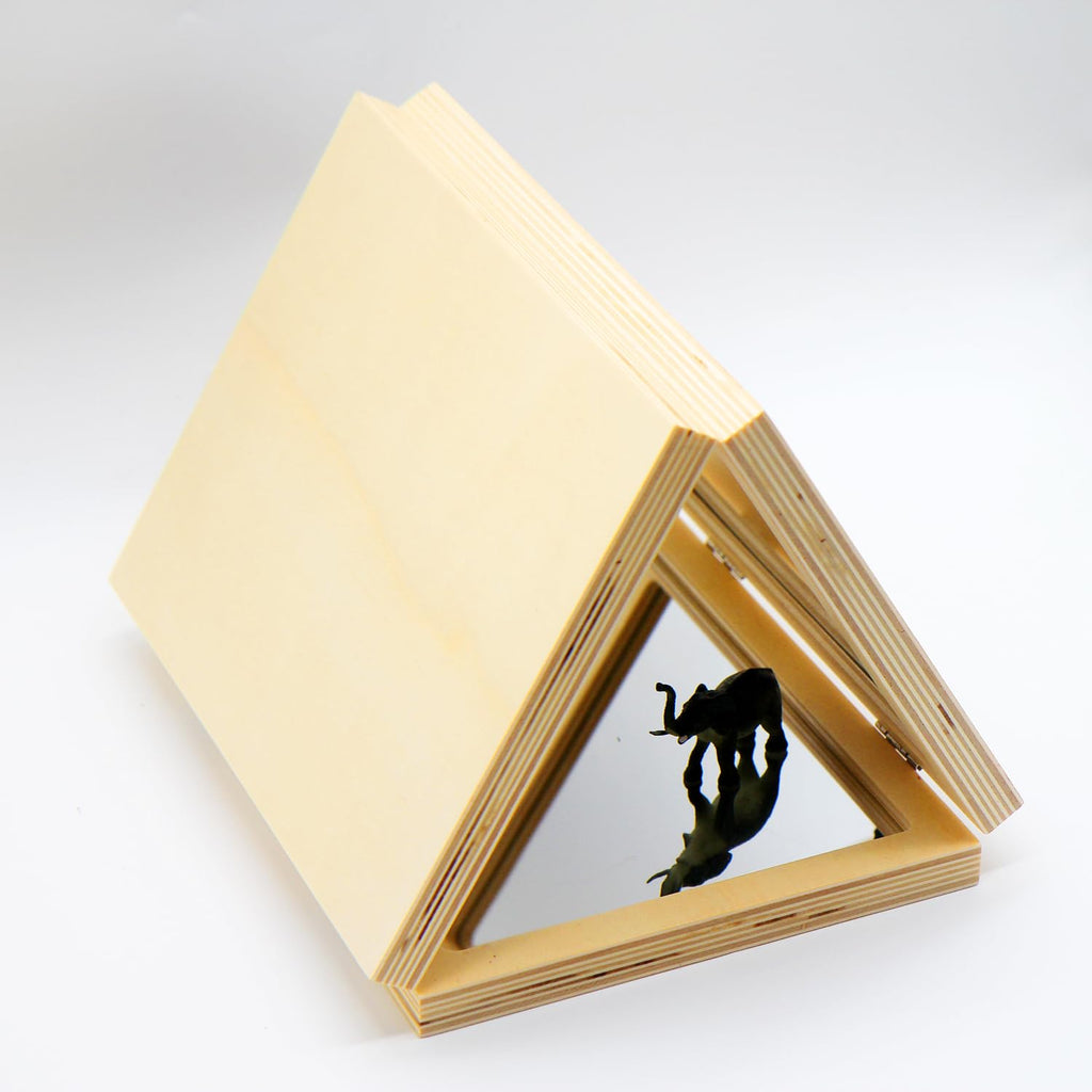 SZREGGIO Montessori & Reggio Inspired Children Mirror, Preschool Classroom Essential, 3 Panels, 3-in-1 Folding, Small Mirror for Light Table Explore