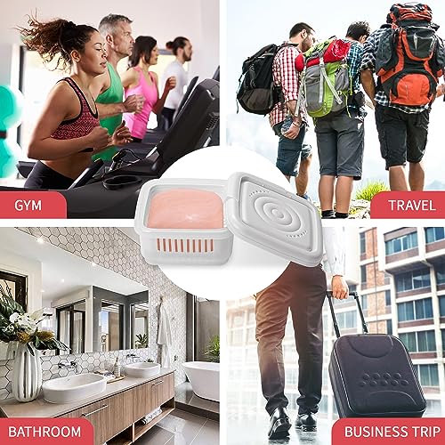 Portable Square Soap Travel Case with Drain Rack - Yomvzake
