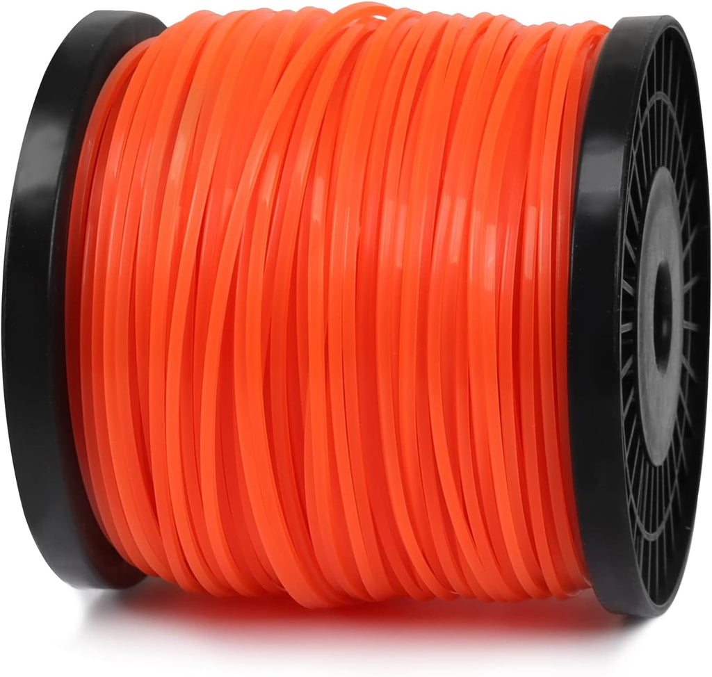 VIABRICO 0.080 Inch Trimmer Line - Commercial Grade Square Nylon Replacement | 425ft Spool