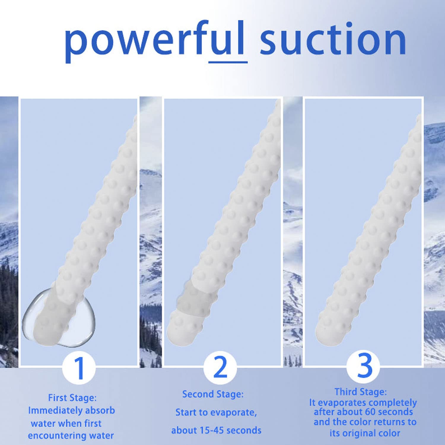3X Reusable Drying Rods Scouring Sticks Water-Absorption Absorb Absorption Stick Laboratory Desiccant Stick Quickly Drying Stick Diatom Bump for Toys Up-to-date Absorbent Rod