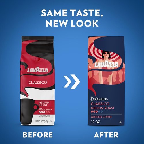 Lavazza Ground Coffee Classico - Rich Flavor & Aroma | 340g Pack